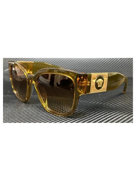 New Versace Women Transparent Honey Sunglasses 54-20-140 main image 3